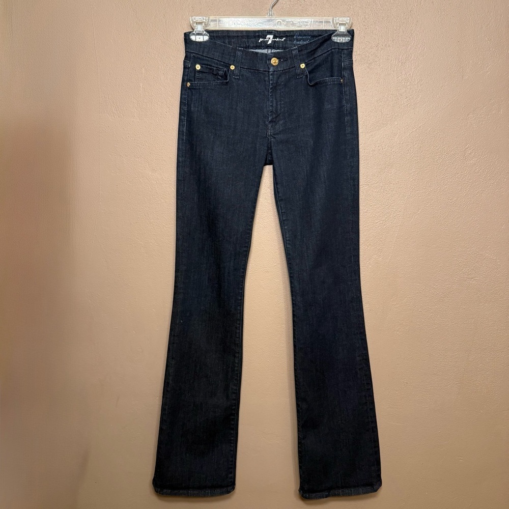 7 For All Mankind Kimmie Bootcut Jeans Women's Size 27 Dark Wash Denim Y2K Prep